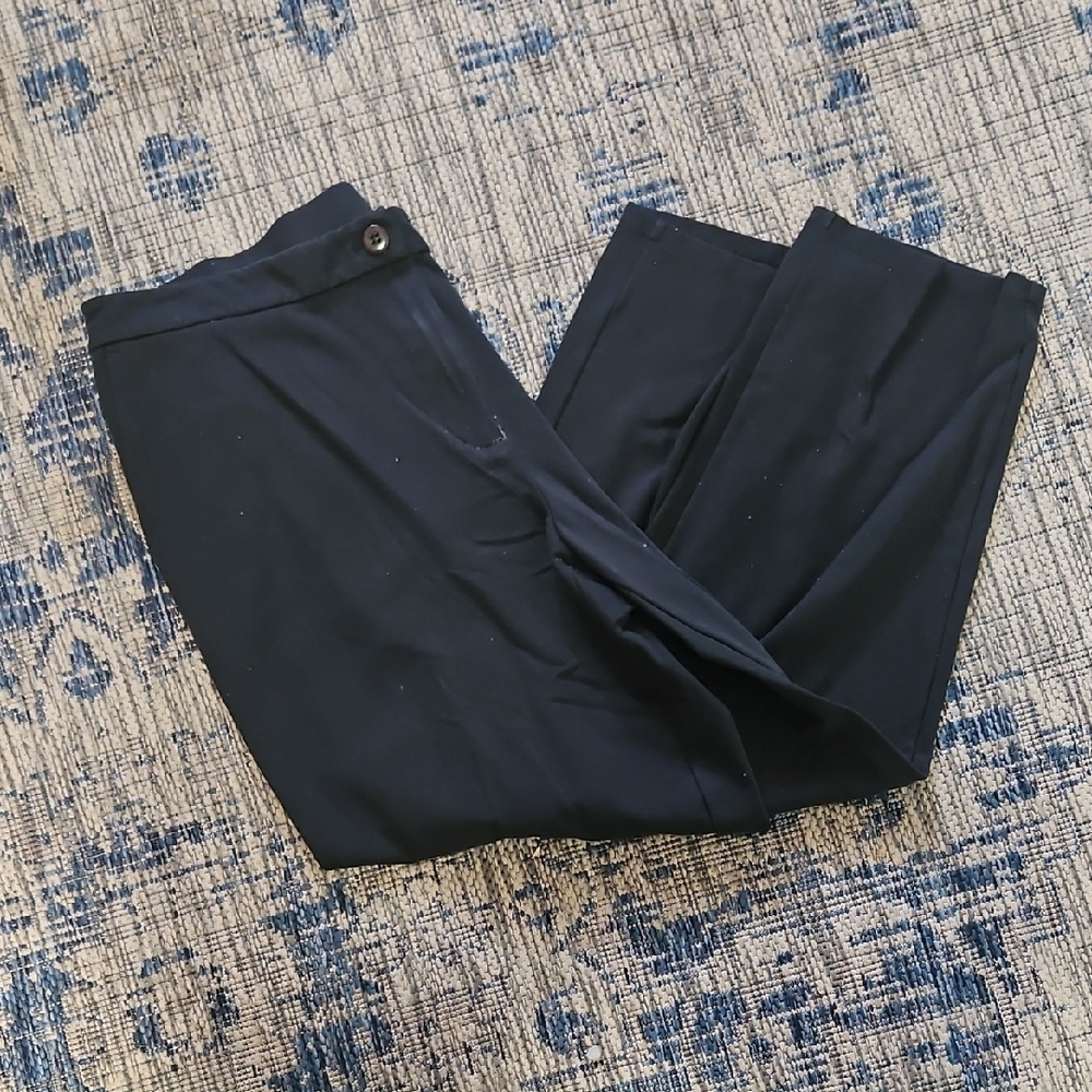 Eileen Fisher Black Ponte style Dress Pants